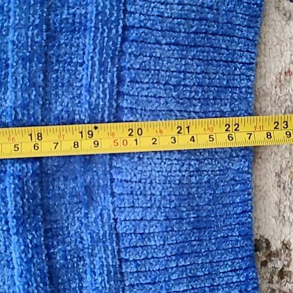 SO BRAND WOMENS JUNIOR CHENILLE BLUE V-NECK PULLOVER SWEATER SIZE XL - Picture 16 of 16